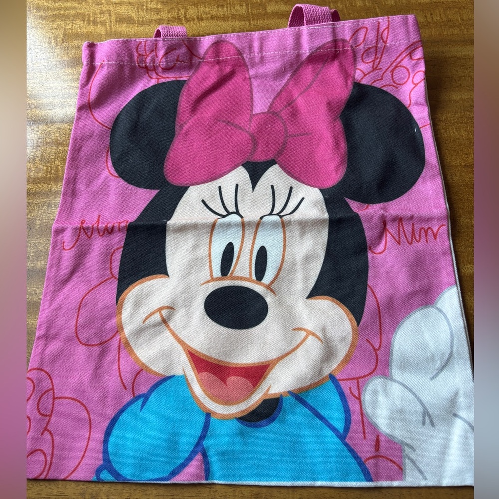 Disney Minnie Mouse Pink and Black Tote Bag